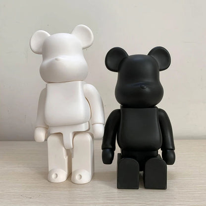 28cm Bear Statue Paint Block Bear Decor Desktop Ornaments