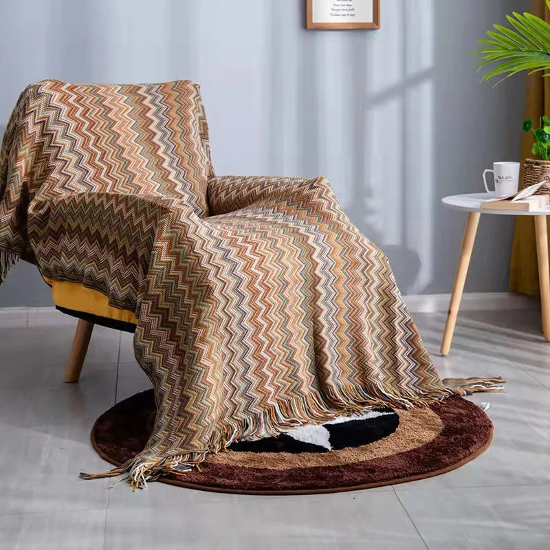 Boho Plaid Blanket