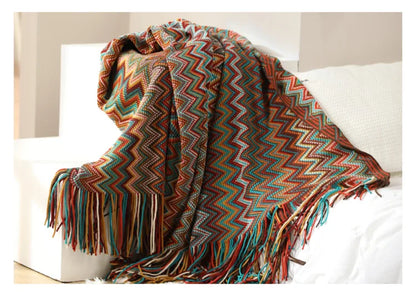 Boho Plaid Blanket