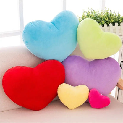 Pink Soft Heart Shape Pillow