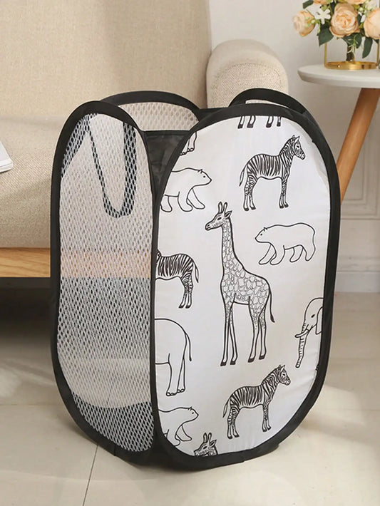 Black Storage Basket for Dirty Clothes