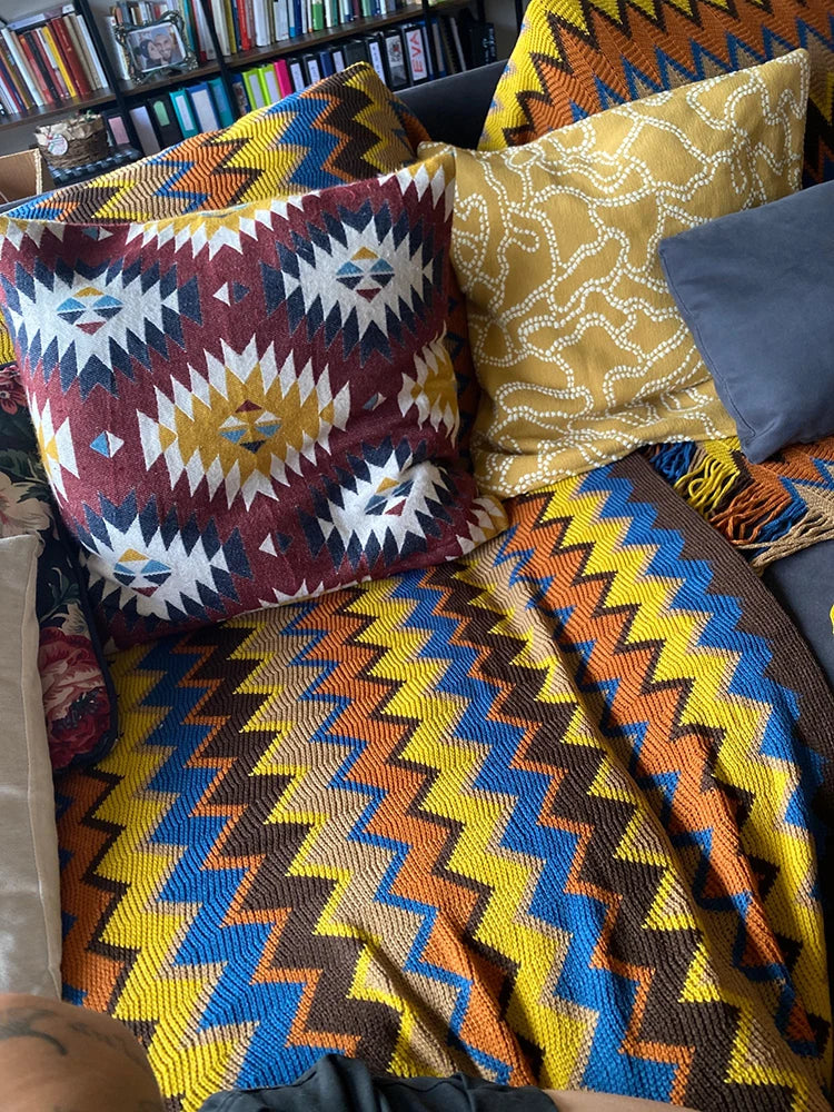 Boho Plaid Blanket