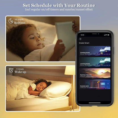 Dimmable Light LED lamp Smart Life APP, Voice with Alexa Google Home