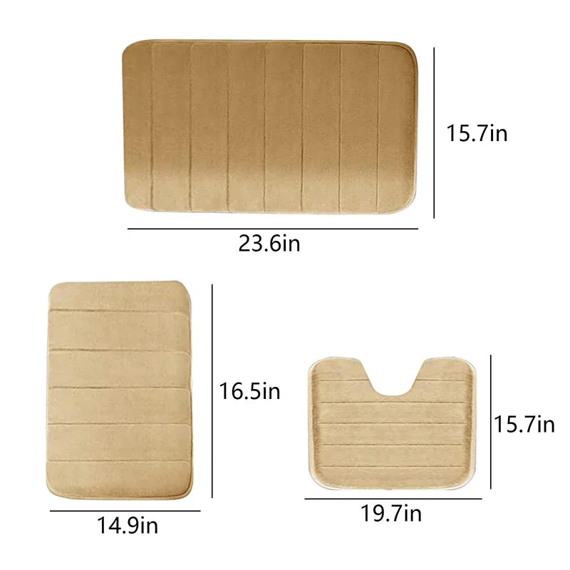 3 Pieces Super Absorbent Bathroom