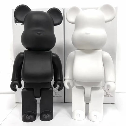 28cm Bear Statue Paint Block Bear Decor Desktop Ornaments