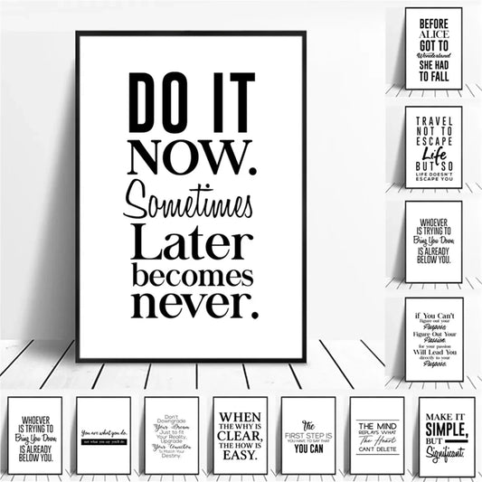 Canvas Painting Positive Energy Phrases Motivational Words