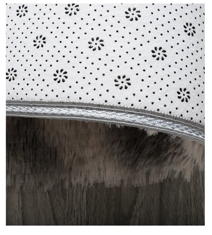 Long Hair Tie-Dyed Silk Carpet Home Living Room