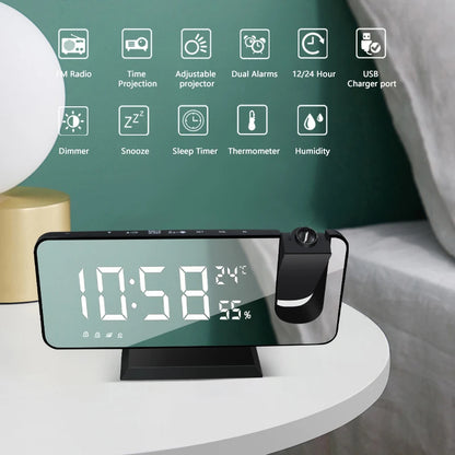 LED Digital Alarm Clock Table