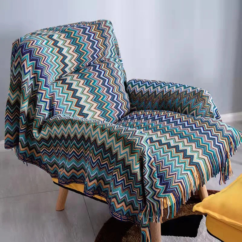 Boho Plaid Blanket