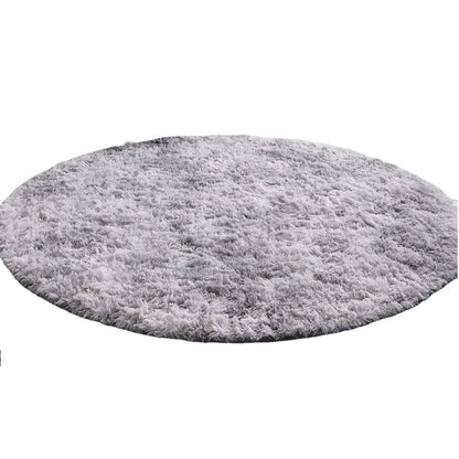 Grey Round Area Rug Carpets for Living Room