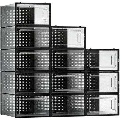12 Pack Shoe Storage Bins