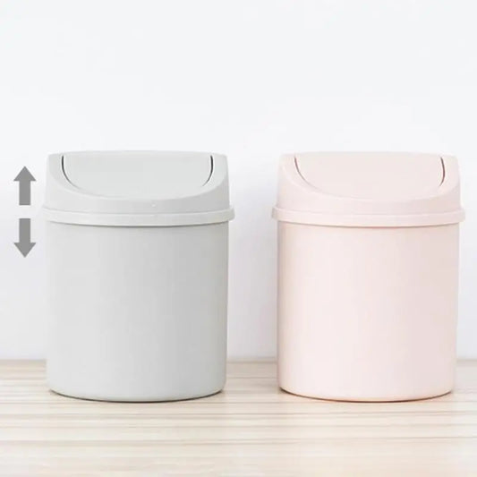 Mini Garbage Can Desktop Plastic