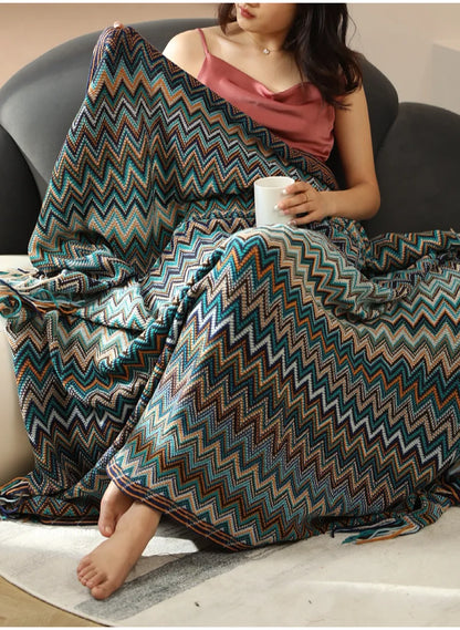 Boho Plaid Blanket