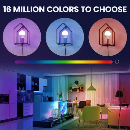 Dimmable Light LED lamp Smart Life APP, Voice with Alexa Google Home