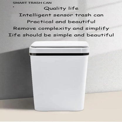 Bathroom Touchless Trash,12L Motion Sensor-Activated