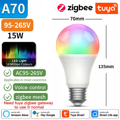 Dimmable Light LED lamp Smart Life APP, Voice with Alexa Google Home