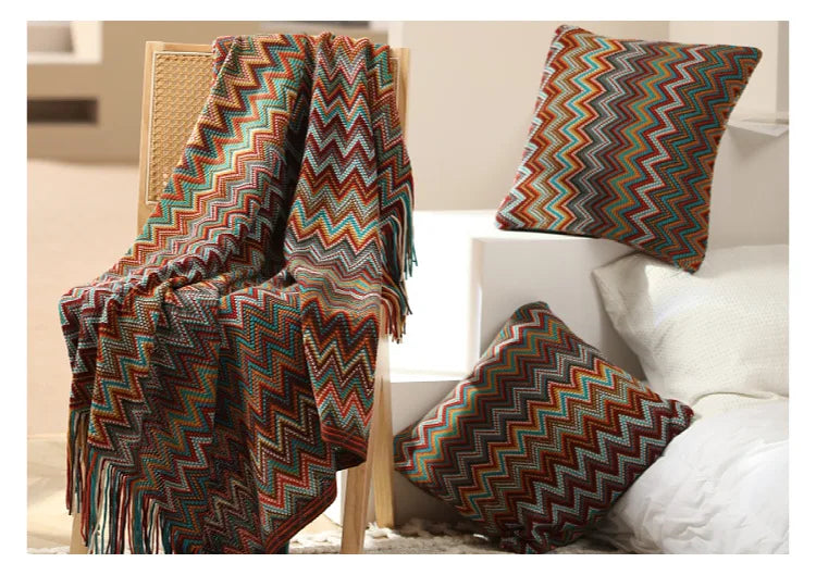 Boho Plaid Blanket