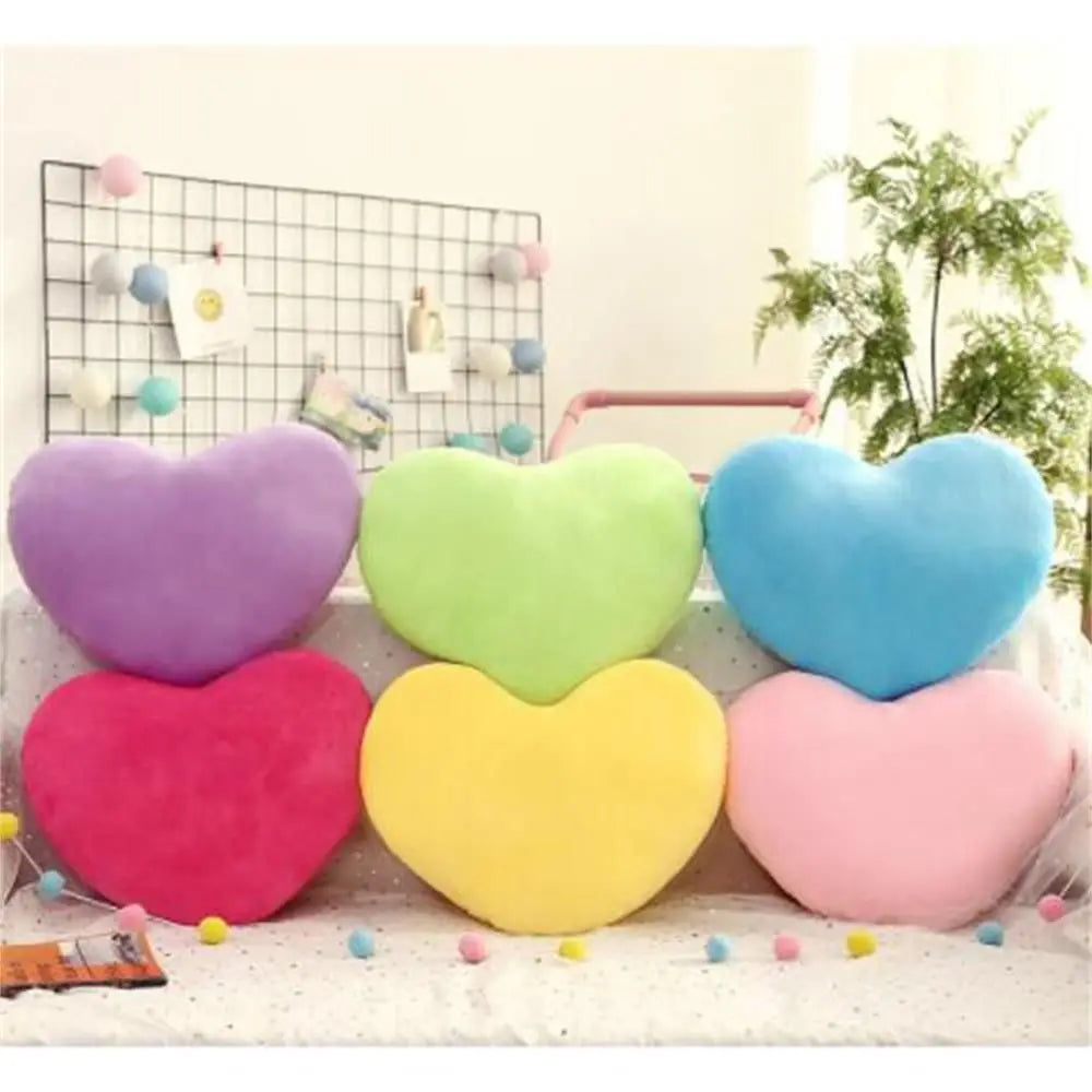 Pink Soft Heart Shape Pillow