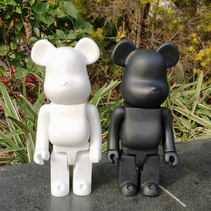 28cm Bear Statue Paint Block Bear Decor Desktop Ornaments