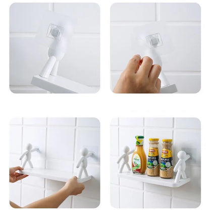 Bathroom Self-adhesive Shampoo Shelves
