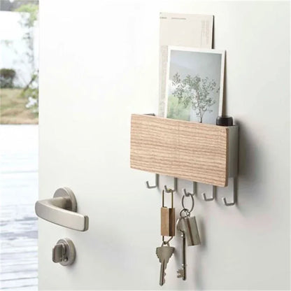 Wall Hanging Bamboo Key Hanger Holder