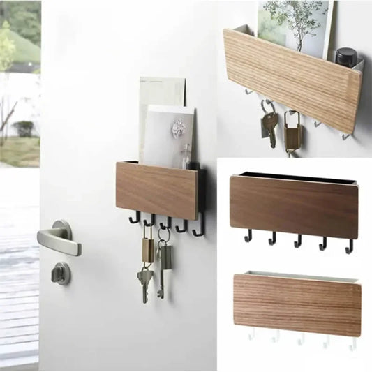 Wall Hanging Bamboo Key Hanger Holder