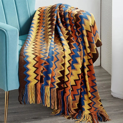 Boho Plaid Blanket