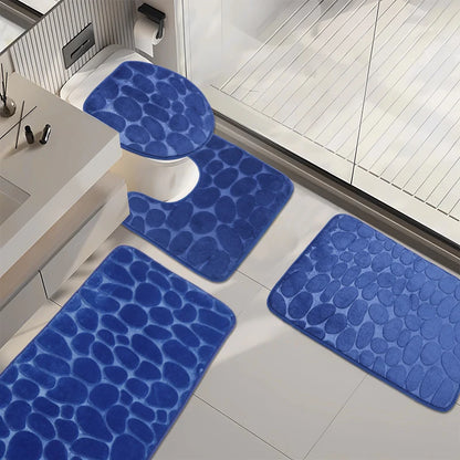 Cobblestone Bathroom Mat Super Absorbent
