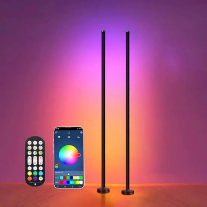 RGB LED Floor Lamp Remote APP Control Music Sync