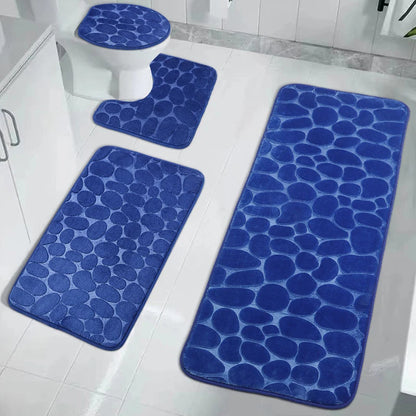 Cobblestone Bathroom Mat Super Absorbent