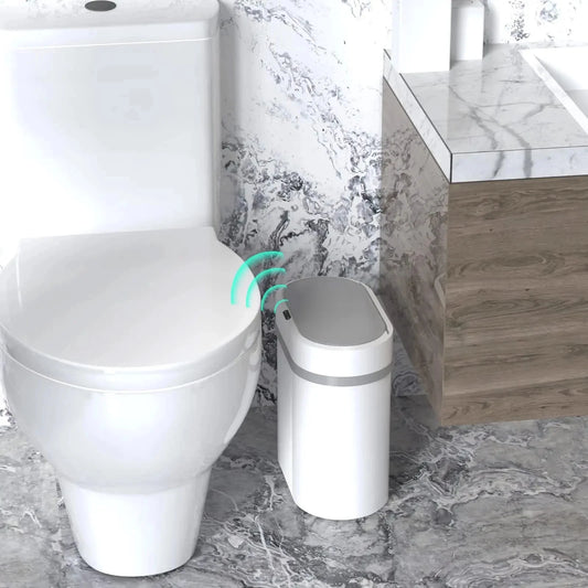 Motion Sensor Bathroom Trash Can