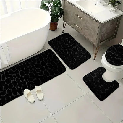 Cobblestone Bathroom Mat Super Absorbent