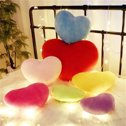 Pink Soft Heart Shape Pillow