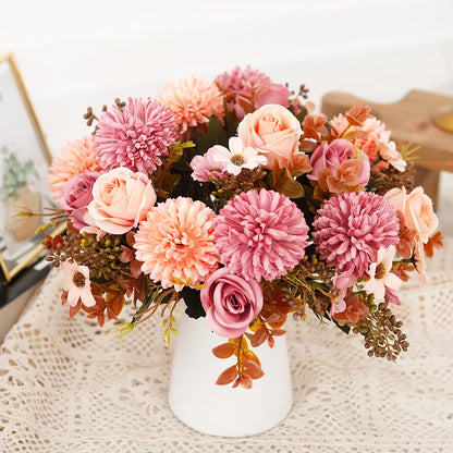 Rose Artificial Dandelion Flowers