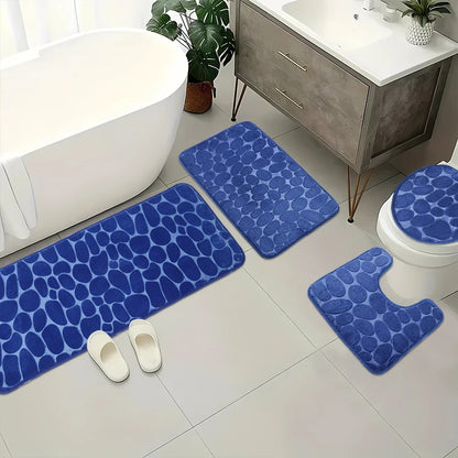 Cobblestone Bathroom Mat Super Absorbent