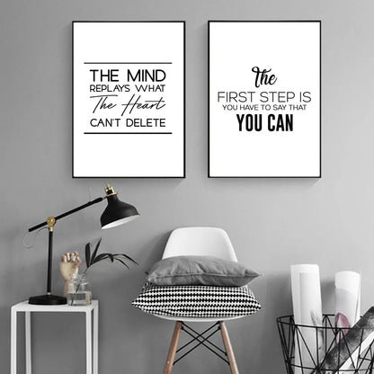 Canvas Painting Positive Energy Phrases Motivational Words