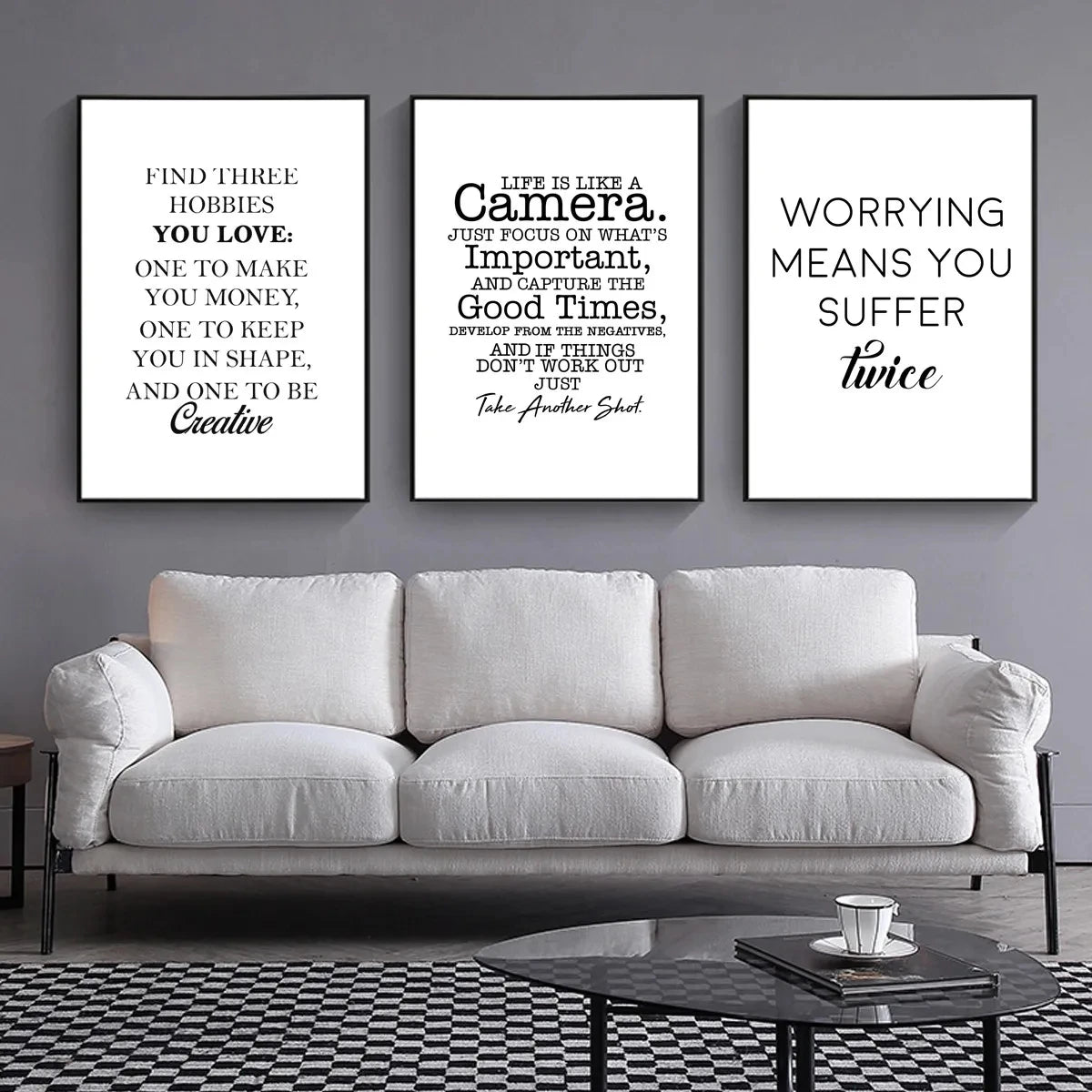 Canvas Painting Positive Energy Phrases Motivational Words