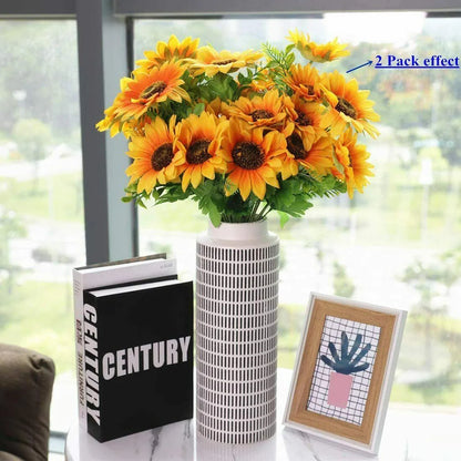 7 Heads Artificial Sunflower Flowers Bouquet
