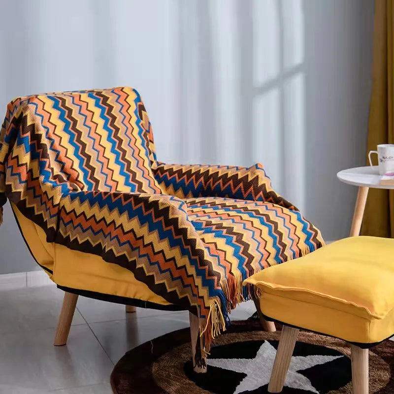 Boho Plaid Blanket