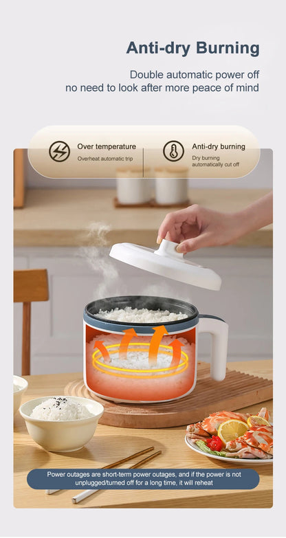 1.7L Electric Rice Cooker Single Double Layer 220V Multi Cooker Non-Stick