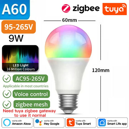 Dimmable Light LED lamp Smart Life APP, Voice with Alexa Google Home
