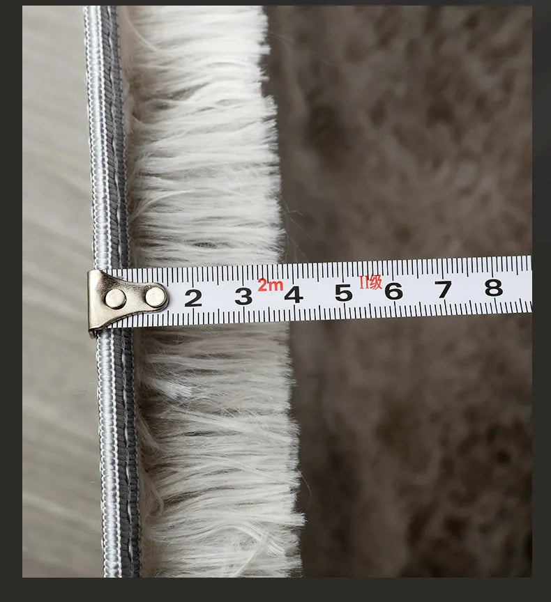Long Hair Tie-Dyed Silk Carpet Home Living Room