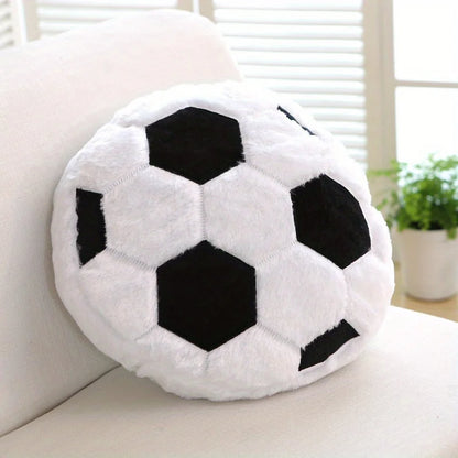 Plush Soccer Ball Throw Pillow Cushion