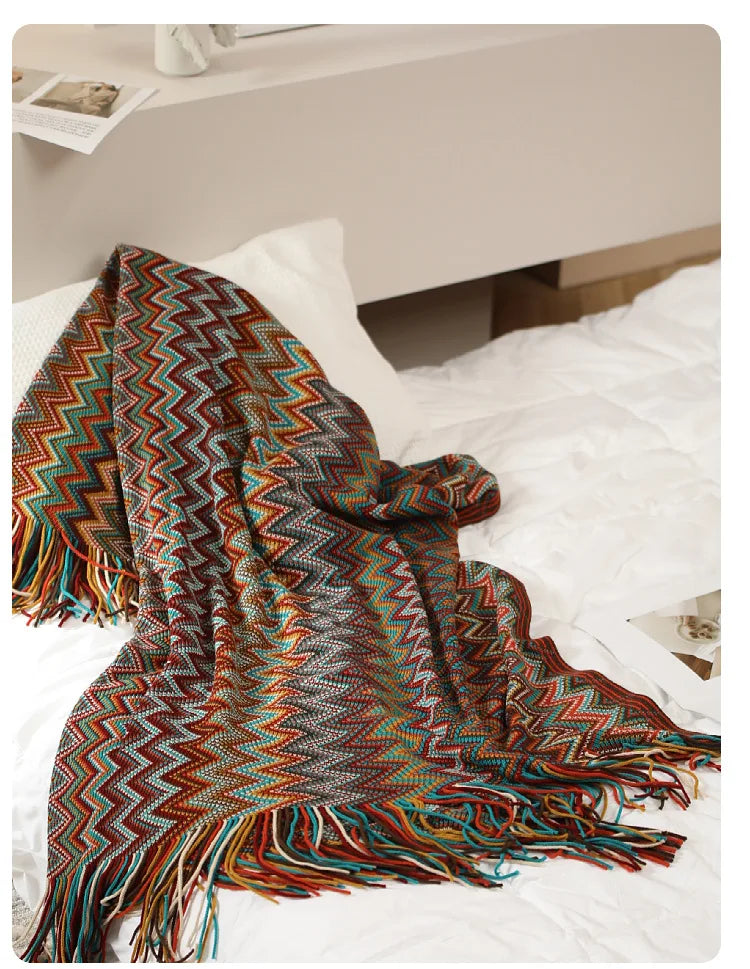Boho Plaid Blanket