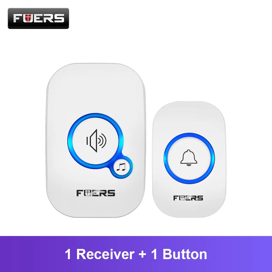 Fuers M557 Doorbell Waterproof Wireless Chime Home Doorbell
