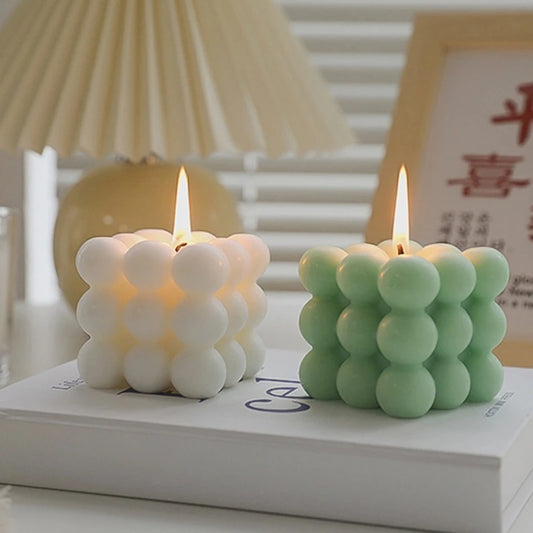 Cube Bubble Shaped Scented Big Cube Bubble Safety Soy Wax Candles Drop shipping