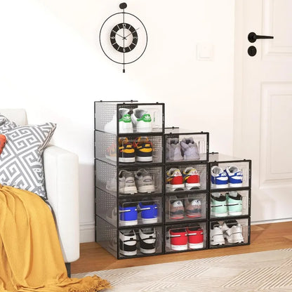 12 Pack Shoe Storage Bins