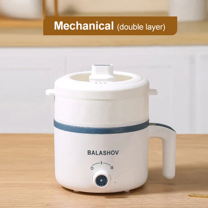 1.7L Electric Rice Cooker Single Double Layer 220V Multi Cooker Non-Stick